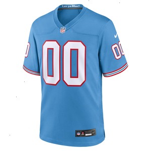 Tennessee Titans Nike Oilers Throwback Custom Game Jersey - Light Blue